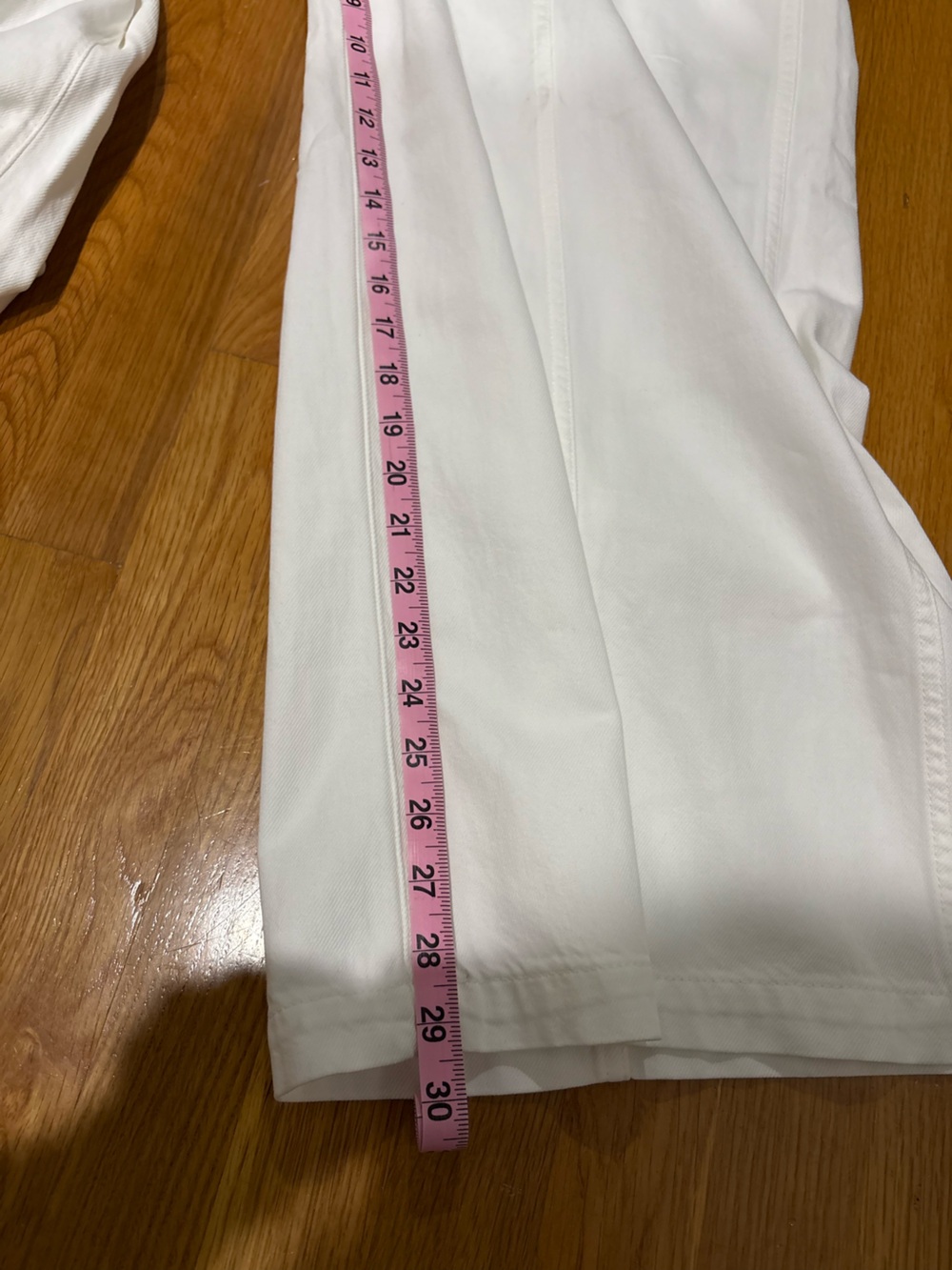 Madewell Wide Sweep Trousers White Size 31 NWT Wide Leg High Rise - Picture 10 of 11